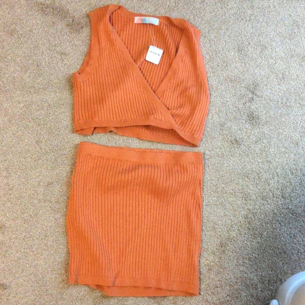 Two piece sweater dress